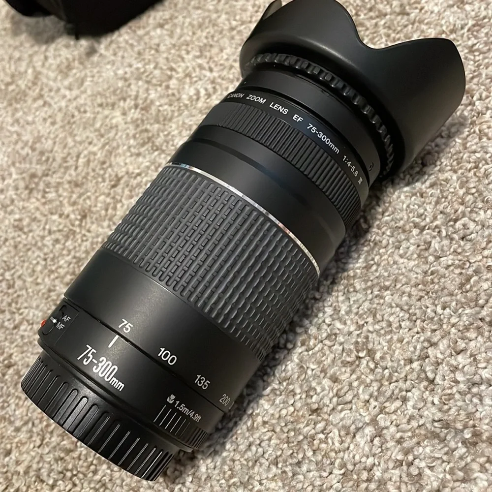Canon EOS Rebel T3 1100D Camera Zoom Lens & Bag